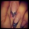 Pose d'ongle en gel nail art